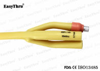 Fr16-Fr26 Latex Foley Catheter Silicone bedekt met drie kanten Grote maat