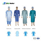 Waterdicht chirurgisch blauw isolatiejas, SMS PP PE wegwerp Hazmat Pak