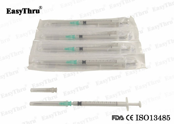 Medische injectiespuit van 1 cc, steriele, niet-pyrogene